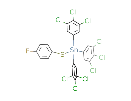 (4-FC<sub>6</sub>H<sub>4</sub>S)Sn(3,4,5-Cl<sub>3</sub>C<sub>6</sub>H<sub>2</sub>)3