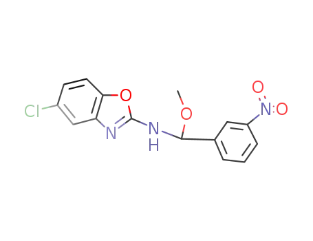 2-Benzoxazolamine, 5-chloro-N-[methoxy(3-nitrophenyl)methyl]-