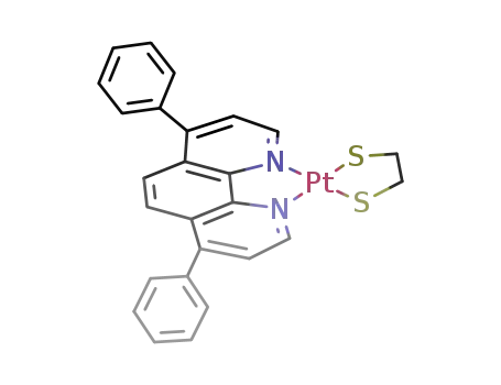 (4,7-diphenyl-1,10-phenanthroline)(1,2-ethanedithiolato)platinum