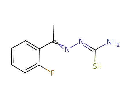 Molecular Structure of 149634-41-3 (Hydrazinecarbothioamide, 2-[1-(2-fluorophenyl)ethylidene]-)