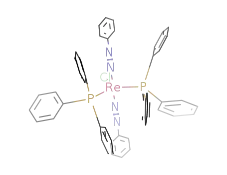 Molecular Structure of 96913-76-7 (Rhenium, chlorobis(phenylazo)bis(triphenylphosphine)-)