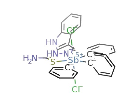 triphenylantimony(V) dichloride indole-3-carboxaldehyde thiosemicarbazone