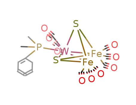 WFe2(CO)9(PMe2Ph)(μ3-S)2