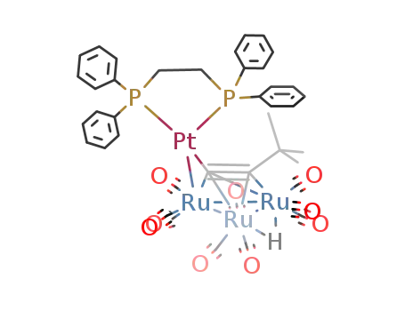 Ru3Pt(μ-H)(μ4-η2-CC(t-Bu))(CO)9(dppe)
