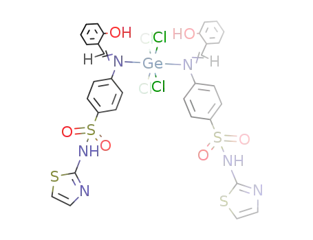 tetrachlorobis(salicylaldehyde-N'-2-thiazolyl sulphanilamide)germanate