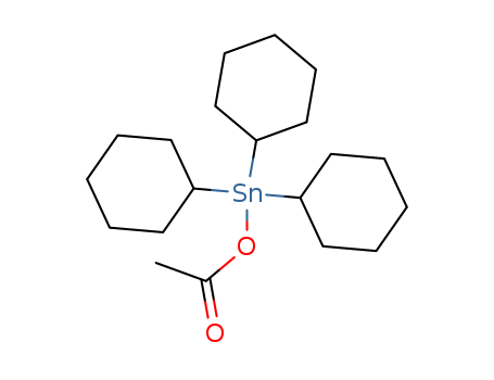 Acetic acid,tricyclohexylstannyl ester