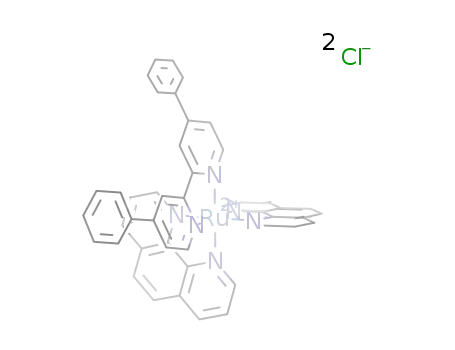 {bis(1,10-phenanthroline)(4,4'-diphenyl-2,2'-bipyridine)ruthenium(II)}Cl<sub>2</sub>