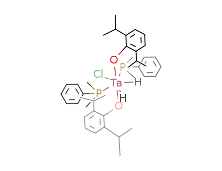 {Ta(OC<sub>6</sub>H<sub>3</sub>(CH(CH<sub>3</sub>)2)2)2Cl(H)2(P(CH<sub>3</sub>)2C<sub>6</sub>H<sub>5</sub>)2}