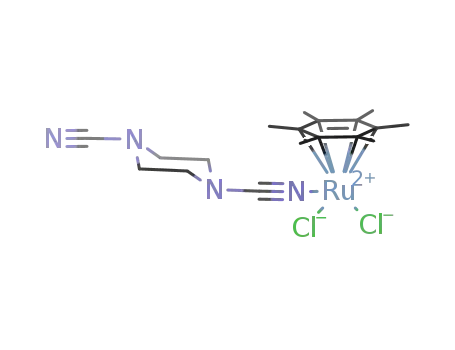 Ru(C<sub>6</sub>(CH<sub>3</sub>)6)Cl<sub>2</sub>(C<sub>4</sub>H<sub>8</sub>(CN<sub>2</sub>)2)