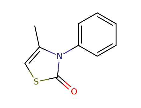 Molecular Structure of 17525-15-4 (4-methyl-3-phenyl-3<i>H</i>-thiazol-2-one)