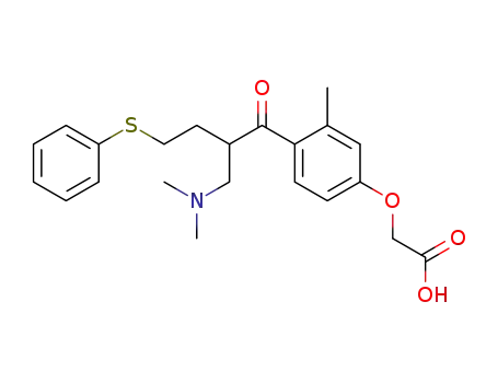 3-Methyl-4-<2-dimethylaminomethyl-4-phenylmercapto-butyryl>-phenoxyessigsaeure