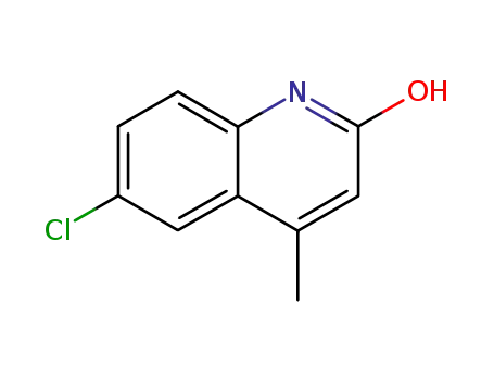 Molecular Structure of 2585-04-8 (6-Chloro-2-hydroxy-4-methylquinoline)