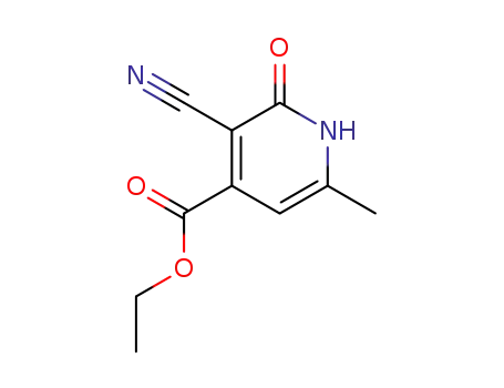 Molecular Structure of 18619-97-1 (ETHYL 3-CYANO-2-HYDROXY-6-METHYLISONICOTINATE)