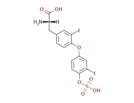 Molecular Structure of 64192-57-0 (3,3'-diiodothyronine-4-sulfate)