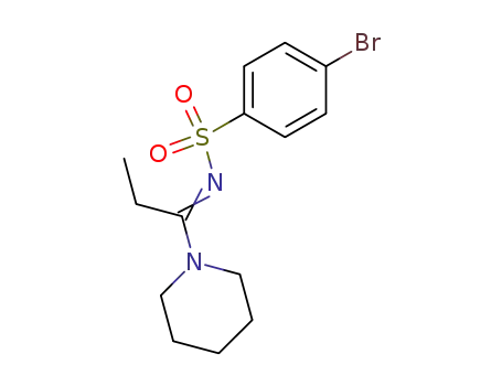 4-Bromo-N-[1-piperidin-1-yl-prop-(Z)-ylidene]-benzenesulfonamide