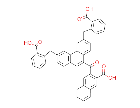 3,6-Di-(o-carboxybenzyl)-9-(3-carboxy-2-naphthoyl)-phenanthren