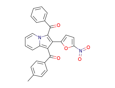 <i>C</i>'-phenyl-<i>C</i>-<i>p</i>-tolyl-<i>C</i>,<i>C</i>'-[2-(5-nitro-furan-2-yl)-indolizine-1,3-diyl]-bis-methanone