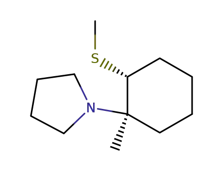 trans-1-(1-methyl-2-(methylthio)cyclohexyl)pyrrolidine