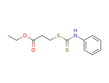 3-phenylthiocarbamoylsulfanyl-propionic acid ethyl ester
