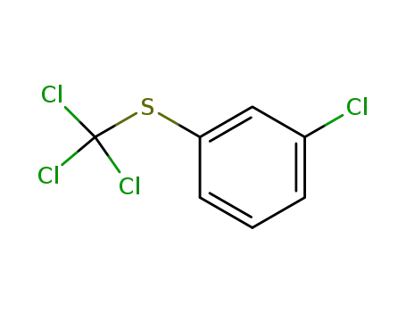 Molecular Structure of 91912-10-6 ((3-Chlorophenyl)(trichloromethyl) sulfide)