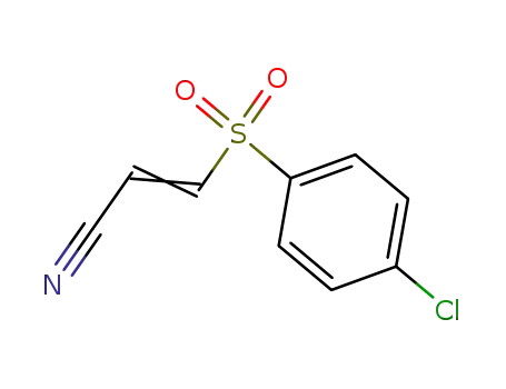 Molecular Structure of 1012-71-1 ((2E)-3-[(4-chlorophenyl)sulfonyl]prop-2-enenitrile)