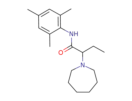 Molecular Structure of 118564-56-0 (2-(azepan-1-yl)-N-(2,4,6-trimethylphenyl)butanamide)