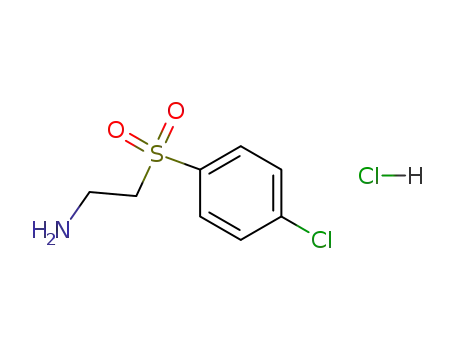 Molecular Structure of 85052-88-6 (2-(4-CHLOROBENZENESULFONYL)-ETHYLAMINE HYDROCHLORIDE)