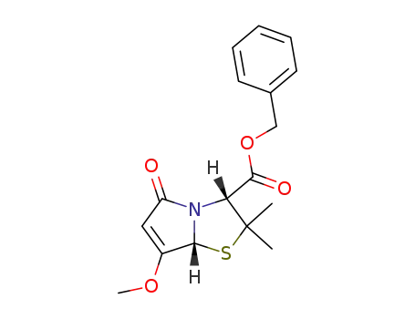 Benzyl (2R*,5R*)-6-methoxy-3,3-dimethyl-8-oxo-4-thia-1-azabicyclo<3.3.0>oct-6-ene-2-carboxylate