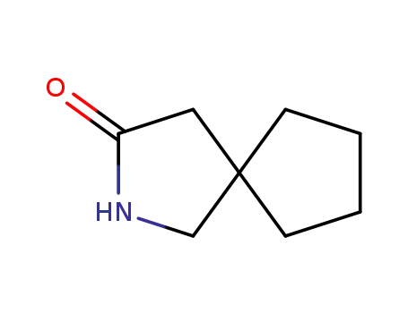 Molecular Structure of 75751-72-3 (2-Azaspiro[4.4]nonan-3-one)