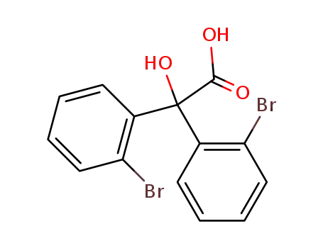 Molecular Structure of 61592-99-2 (2.2'-Dibrom-benzilsaeure)