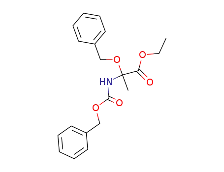 Molecular Structure of 34604-07-4 (ethyl 2-(benzyloxy)-N-[(benzyloxy)carbonyl]alaninate)
