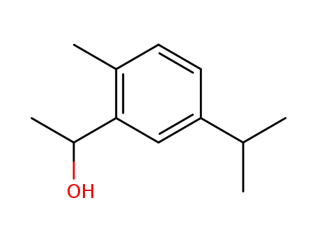 Molecular Structure of 38338-65-7 (1-(5-isopropyl-2-methyl-phenyl)-ethanol)