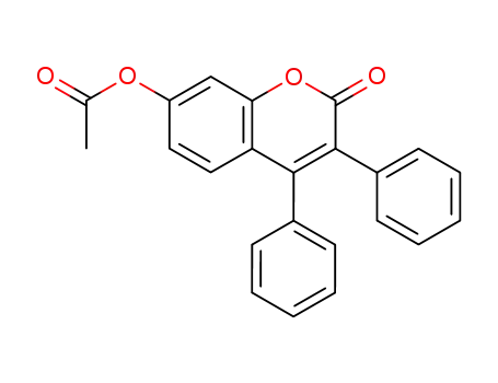 Acetic acid 3,4-diphenyl-2-oxo-2H-benzopyran-7-yl ester
