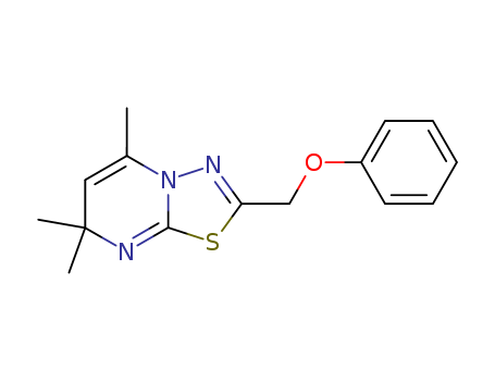 5,7,7-Trimethyl-2-(phenoxymethyl)-7H-(1,3,4)thiadiazolo(3,2-a)pyrimidine