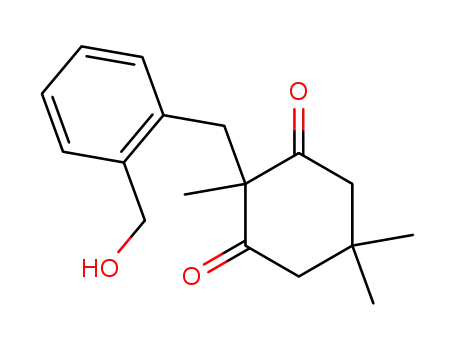 1,3-Cyclohexanedione,
2-[[2-(hydroxymethyl)phenyl]methyl]-2,5,5-trimethyl-