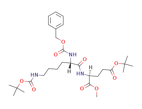 Molecular Structure of 38155-01-0 (Z-Lys(Boc)-Glu(OtBu)-OMe)
