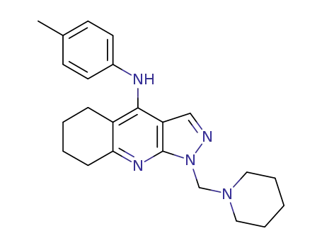 (1-Piperidin-1-ylmethyl-5,6,7,8-tetrahydro-1H-pyrazolo[3,4-b]quinolin-4-yl)-p-tolyl-amine