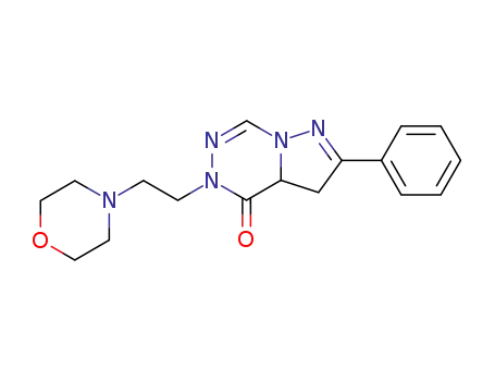3,3a-Dihydro-5-(2-(4-morpholinyl)ethyl)-2-phenylpyrazolo(1,5-d)(1,2,4)triazin-4(5H)-one