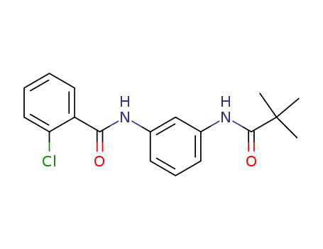 Molecular Structure of 59517-84-9 (Benzamide, 2-chloro-N-[3-[(2,2-dimethyl-1-oxopropyl)amino]phenyl]-)