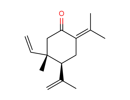 (+/-)-4<i>r</i>-isopropenyl-2-isopropylidene-5<i>c</i>-methyl-5<i>t</i>-vinyl-cyclohexanone