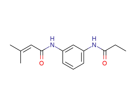 2-Butenamide, 3-methyl-N-[3-[(1-oxopropyl)amino]phenyl]-