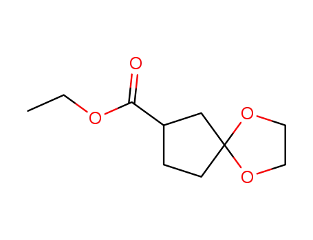 Molecular Structure of 6947-04-2 (ethyl 1,4-dioxaspiro[4.4]nonane-7-carboxylate)
