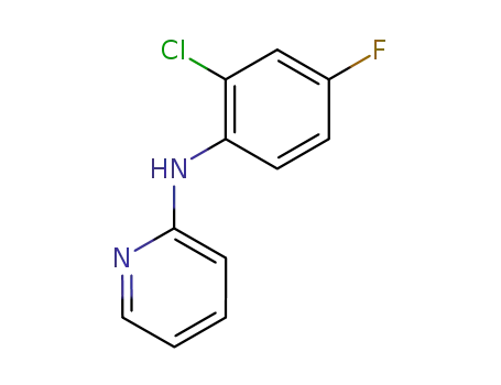Molecular Structure of 136343-70-9 ((2-Chloro-4-fluoro-phenyl)-pyridin-2-yl-amine)