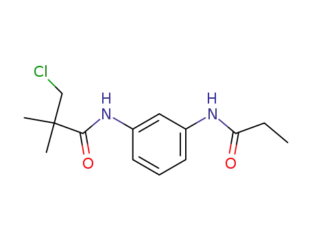 Propanamide, 3-chloro-2,2-dimethyl-N-[3-[(1-oxopropyl)amino]phenyl]-