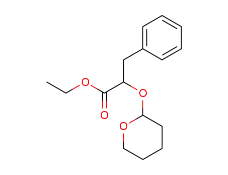 3-Phenyl-2-(tetrahydro-pyran-2-yloxy)-propionic acid ethyl ester