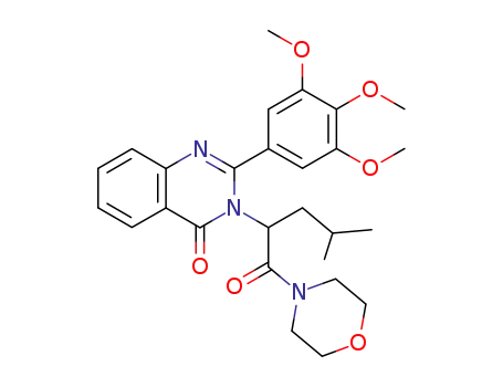Molecular Structure of 83409-07-8 (3-[3-methyl-1-(morpholin-4-ylcarbonyl)butyl]-2-(3,4,5-trimethoxyphenyl)quinazolin-4(3H)-one)