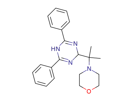 Molecular Structure of 71017-24-8 (1,3,5-Triazine,
1,2-dihydro-2-[1-methyl-1-(4-morpholinyl)ethyl]-4,6-diphenyl-)