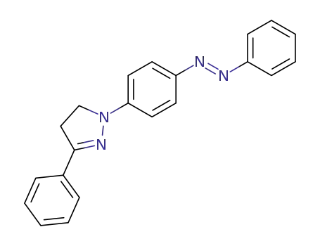 3-phenyl-1-(4-phenylazo-phenyl)-4,5-dihydro-1<i>H</i>-pyrazole
