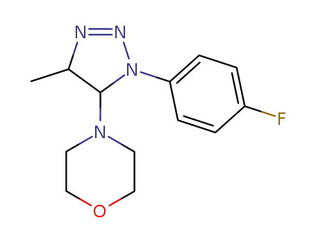 4-[3-(4-fluoro-phenyl)-5-methyl-4,5-dihydro-3<i>H</i>-[1,2,3]triazol-4-yl]-morpholine