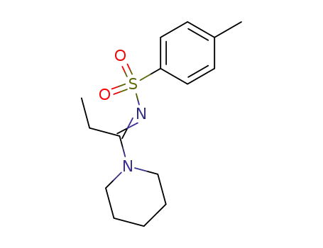 4-Methyl-N-[1-piperidin-1-yl-prop-(Z)-ylidene]-benzenesulfonamide
